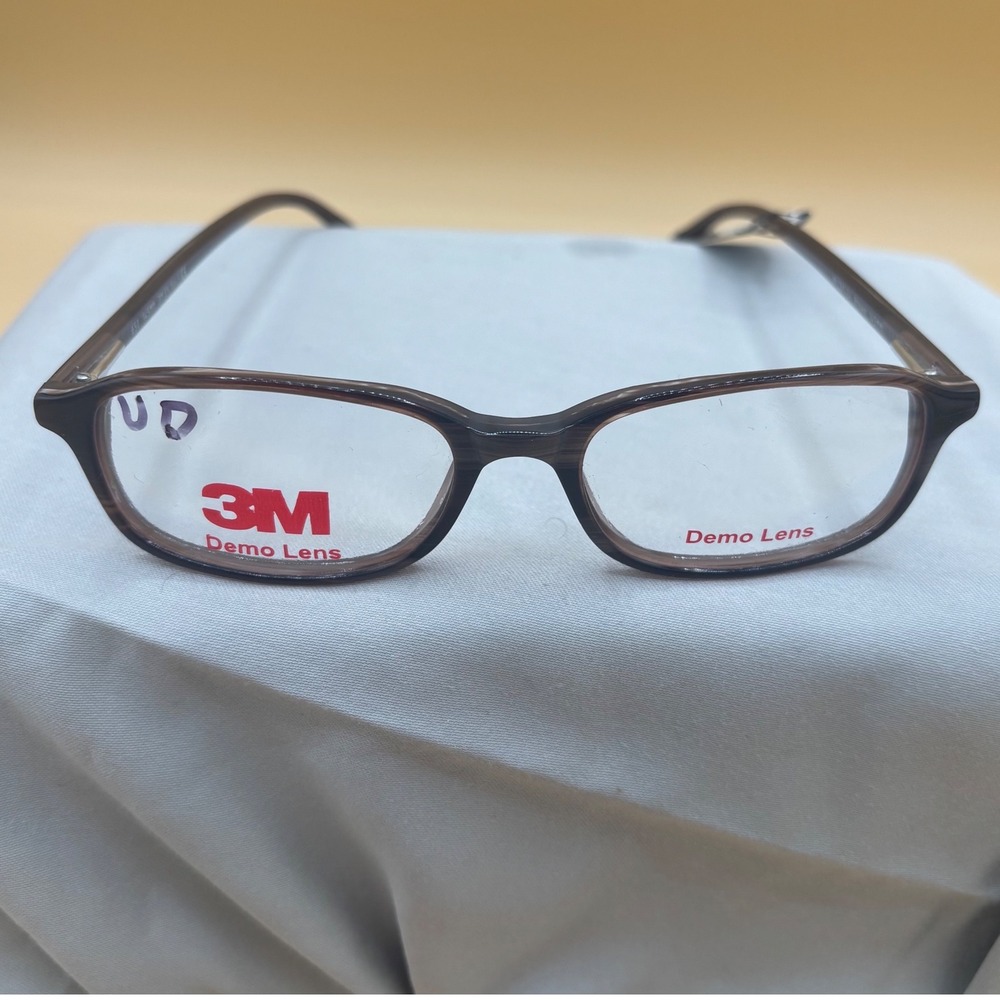 3M 650 Safety Eyeglass  Frames Brown Marble Z87-2+ Rectangular 50-16-145